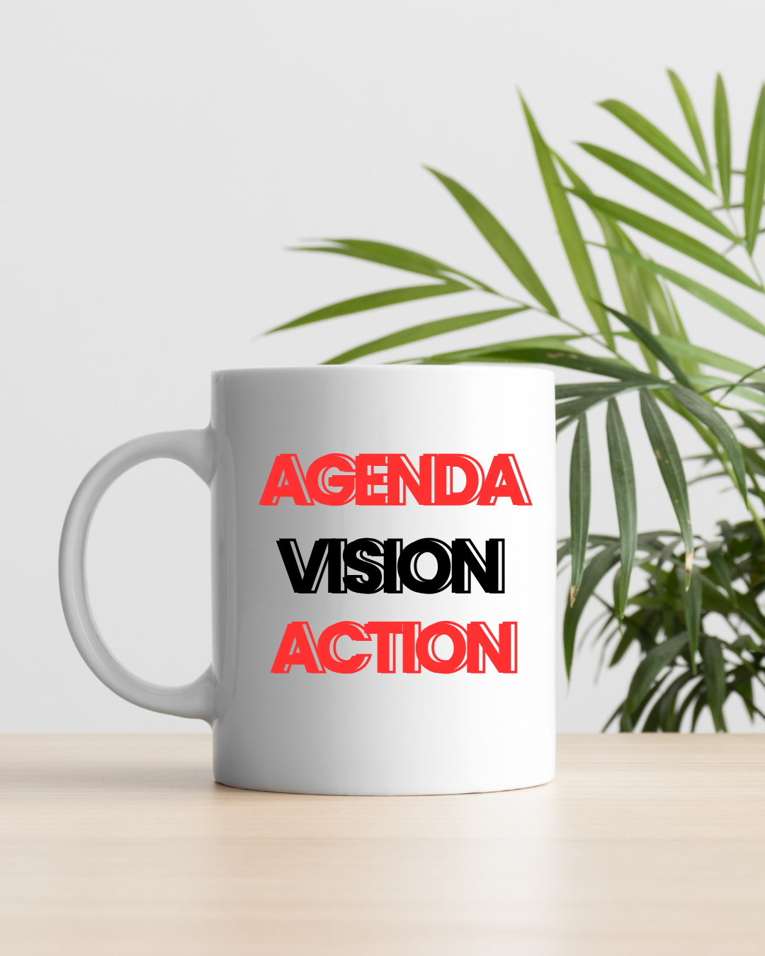 Agenda. Vision. Action. – The Executive Flow Mug
