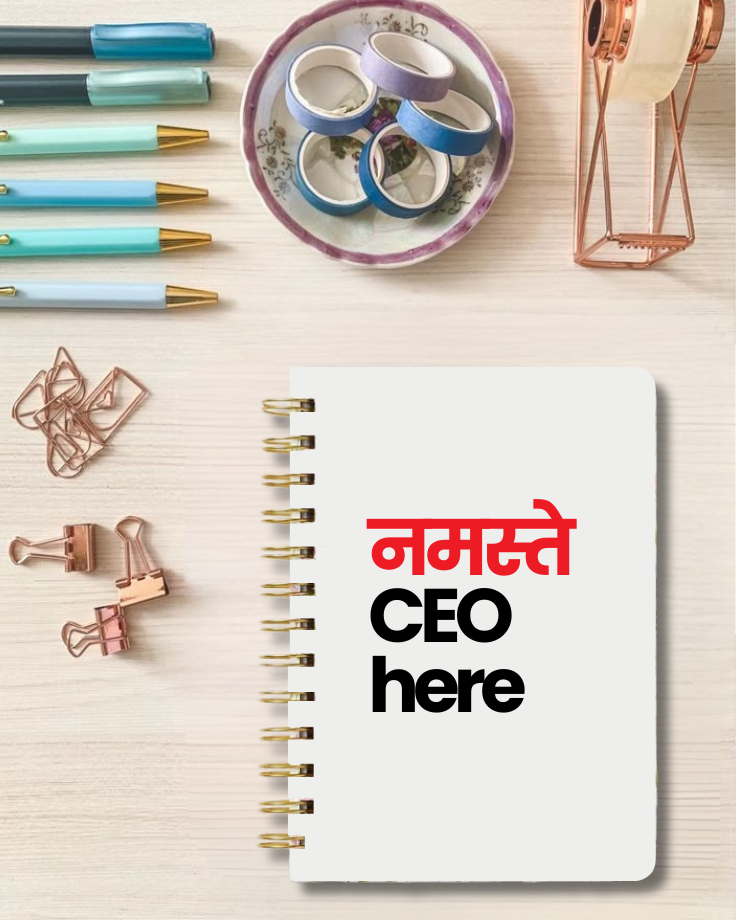 Namaste CEO here Notebook