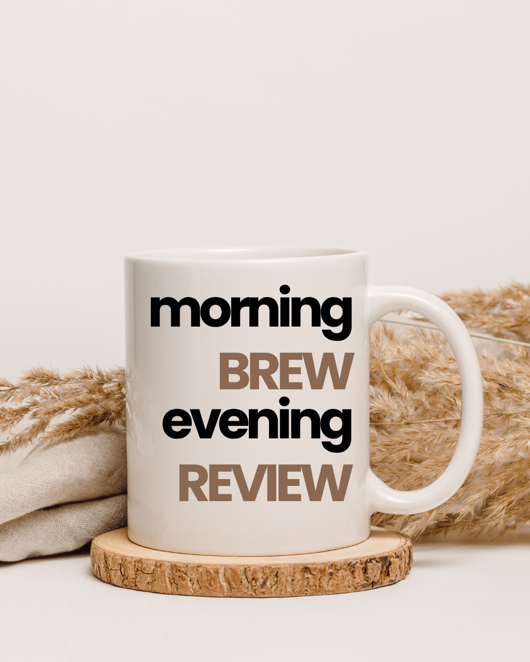 Brew & Review – Your Daily Growth Ritual Mug