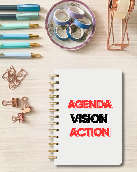 Agenda. Vision. Action. Diary