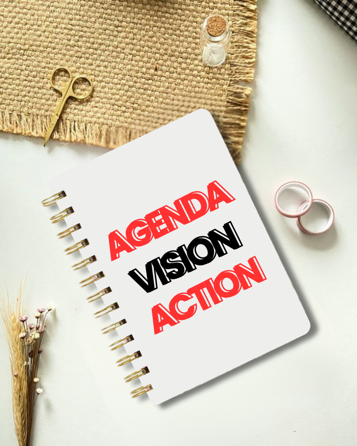 Agenda. Vision. Action. Diary