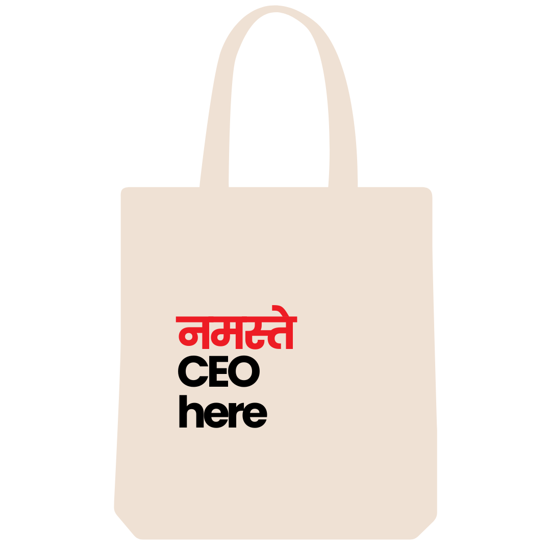 Namaste CEO here Tote Bag