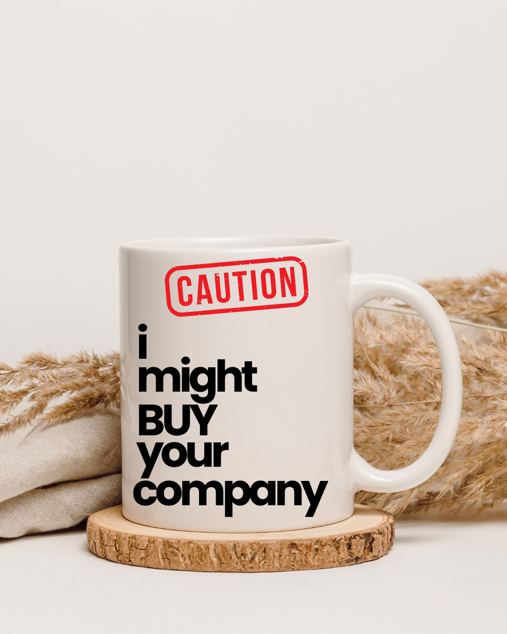 Caution: I Might Buy Your Company – The Bold Boss Mug