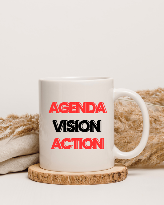 Agenda. Vision. Action. – The Executive Flow Mug