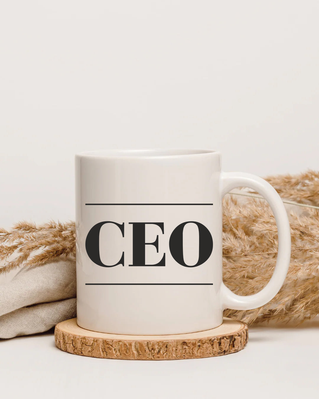 CEO Mug – Premium White Ceramic Motivational Coffee Cup for Entrepreneurs & Business Leaders