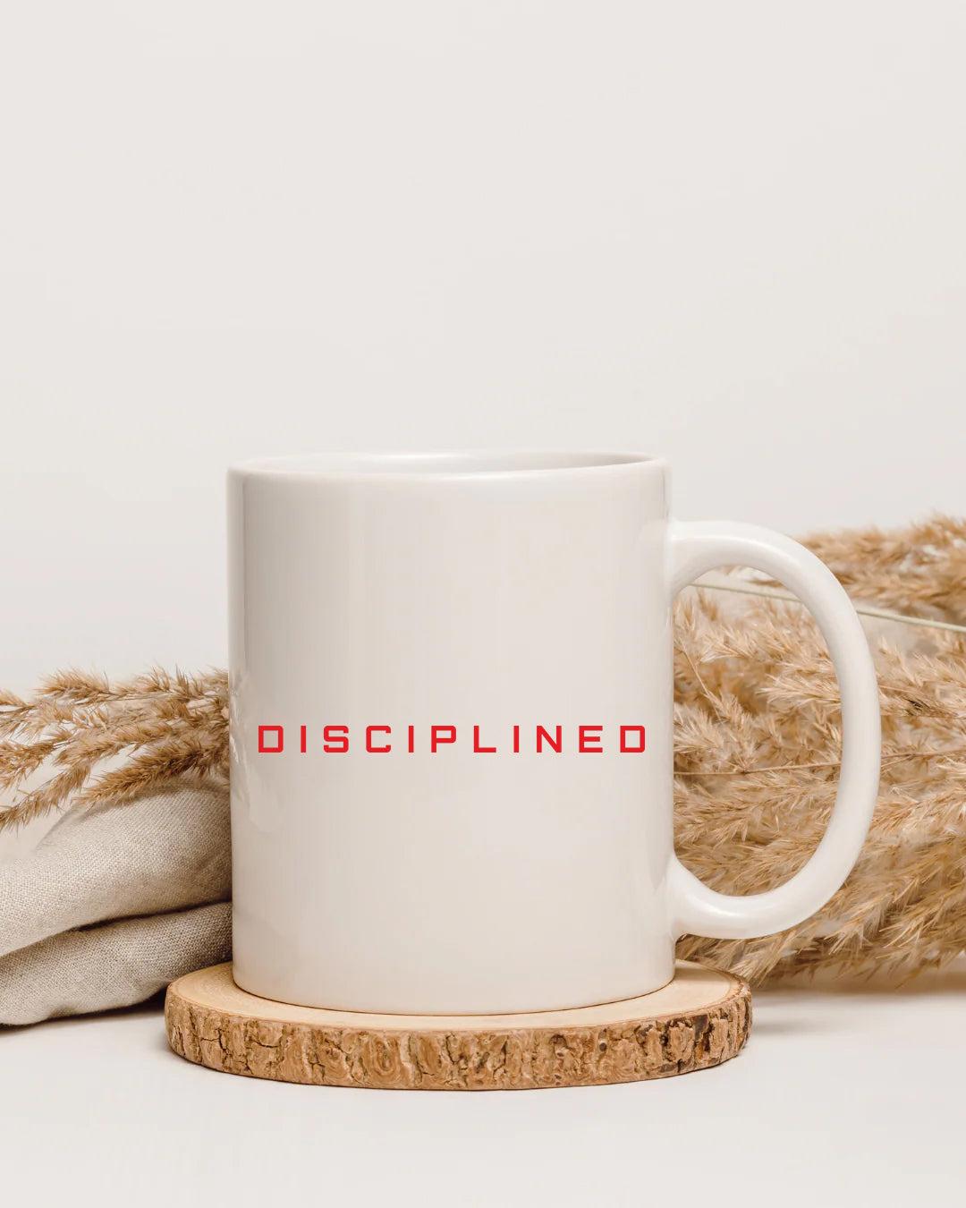 “DISCIPLINED” Executive Ceramic Mug – For Focused Leaders
