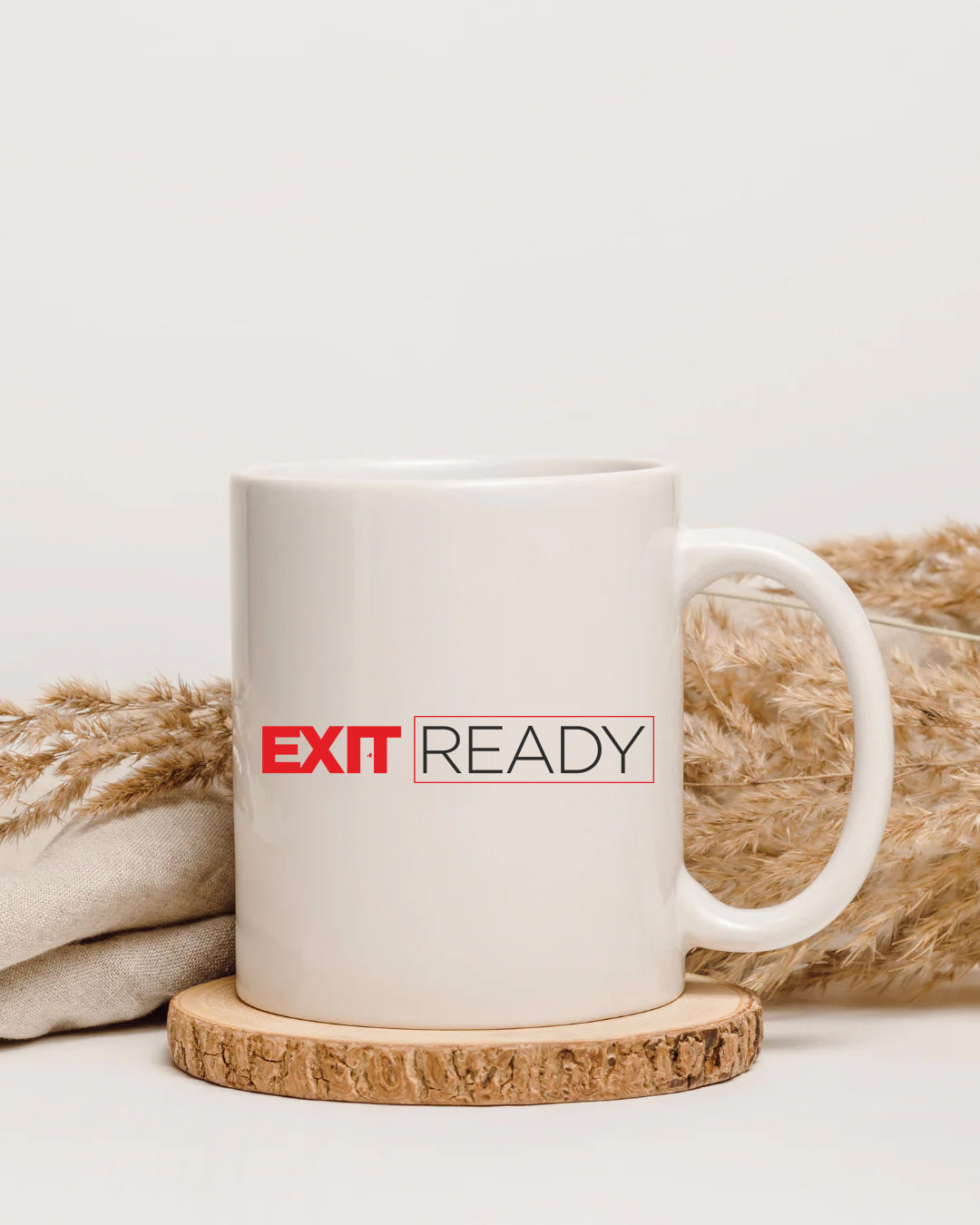 “EXIT READY” Motivational Coffee Mug for Entrepreneurs & CEOs – Business Mindset Ceramic Mug | Startup Success Gift