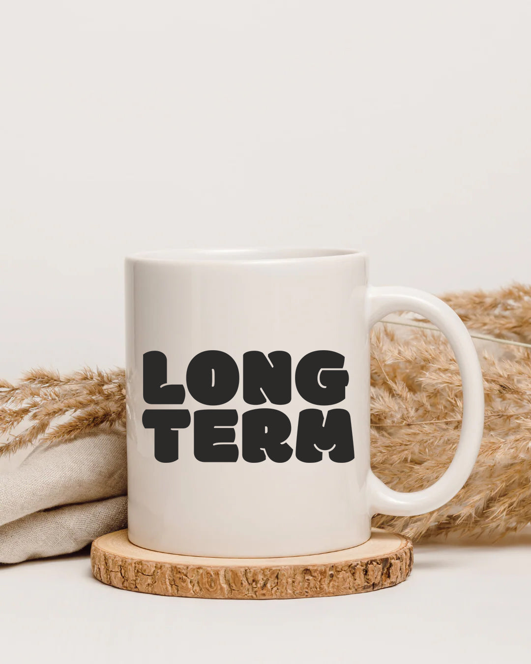 Long Term Vision Mug – Motivational Ceramic Coffee Cup for Entrepreneurs, CEOs & Leaders
