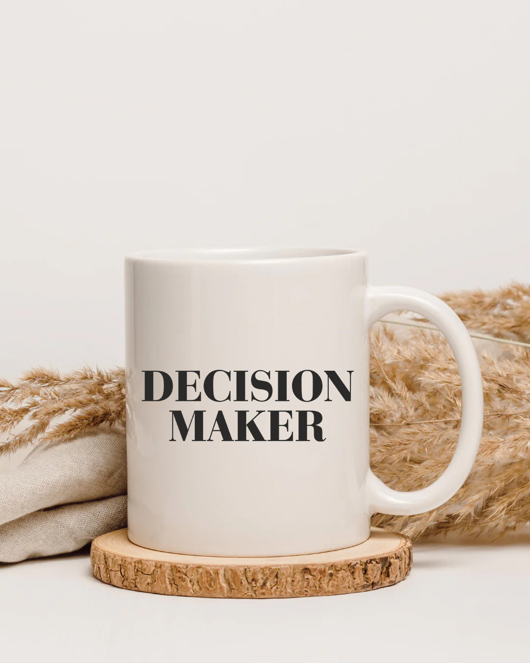 Decision Maker Mug – Premium White Ceramic Coffee Cup for Leaders & Entrepreneurs
